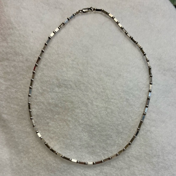 Vintage Sterling Silver 925 Mixed Bead Necklace 16” - Picture 2 of 11